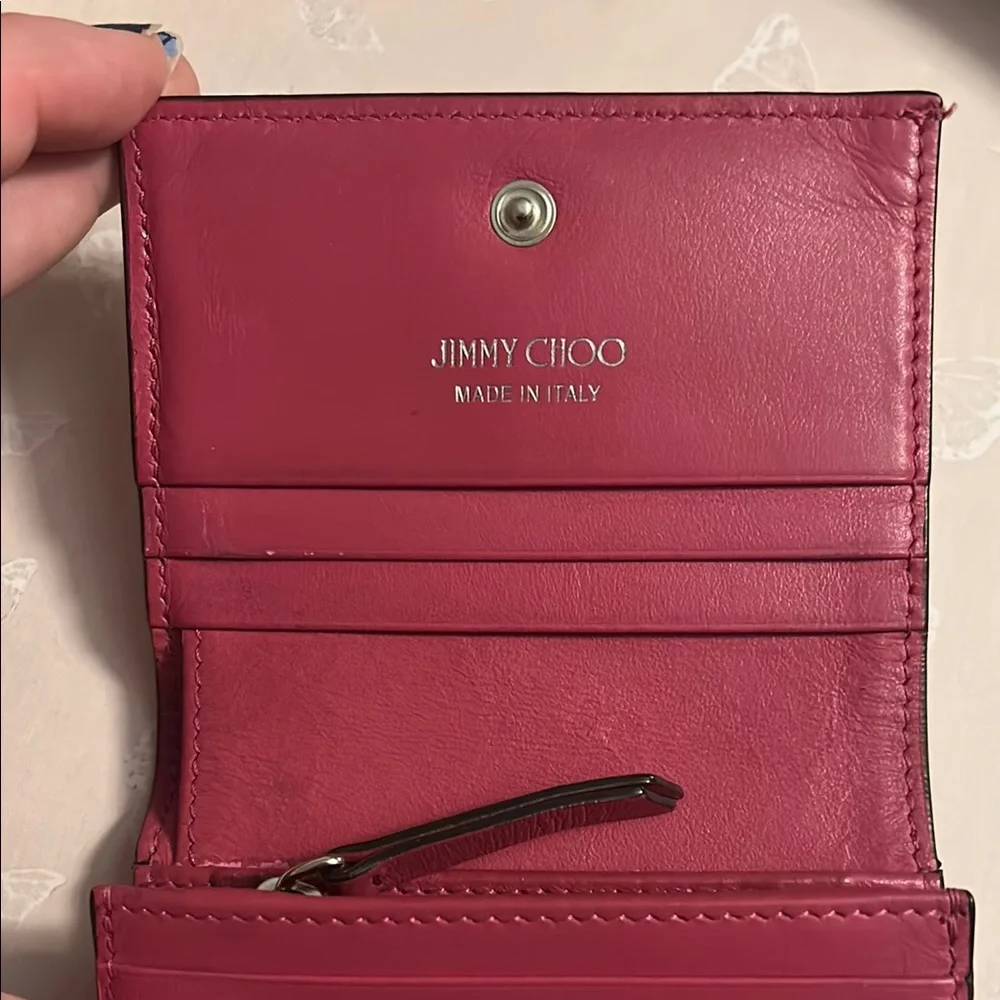 Jimmy Choo Pink Leather Wallet - Picture 5 of 11